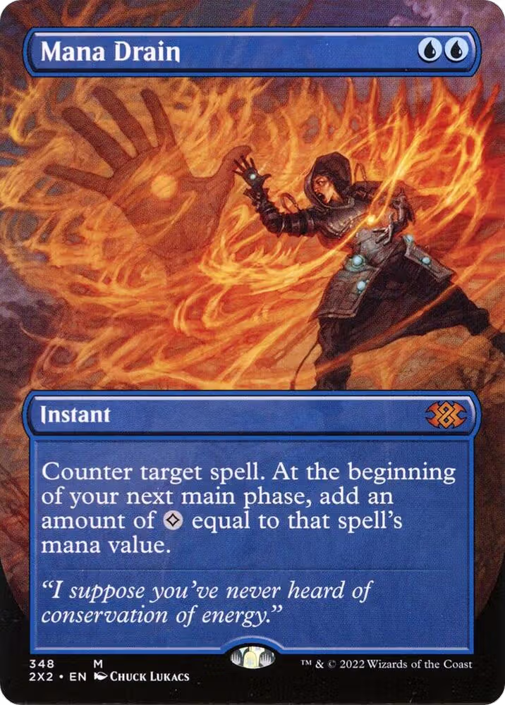 Mana Drain (Borderless) (348), Double Masters 2022 — Magic card price