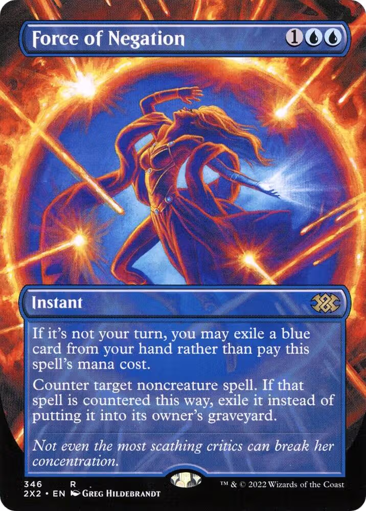 Force of Negation (Borderless) (346), Double Masters 2022 — Magic card price