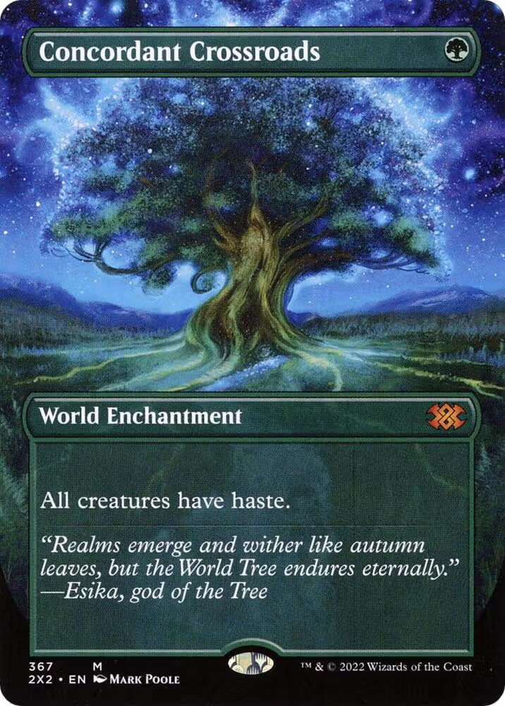Concordant Crossroads (Borderless) (367), Double Masters 2022 — Magic card price