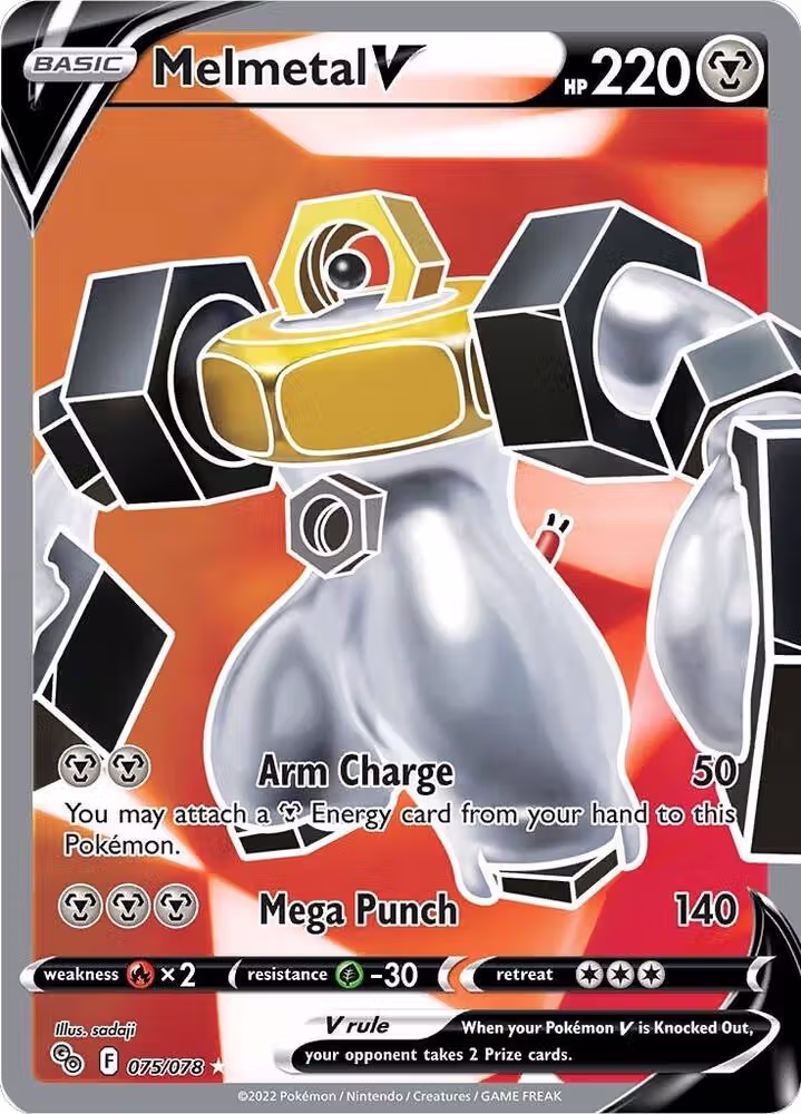 Melmetal V (Full Art) (075/078), Pokemon GO — Pokémon card price
