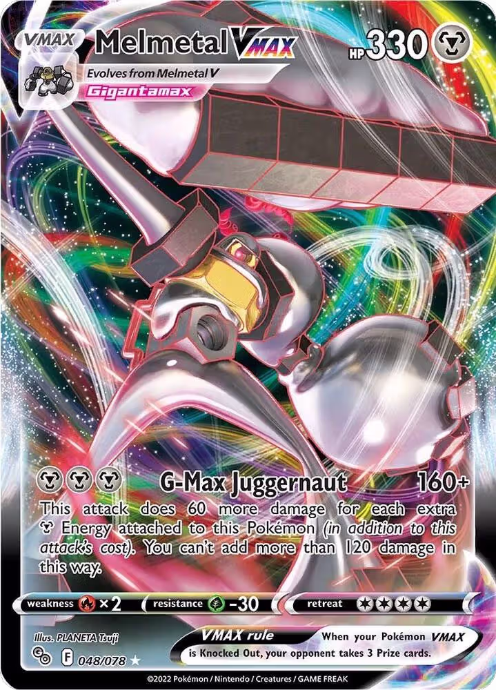 Melmetal VMAX (048/078), Pokemon GO — Pokémon card price