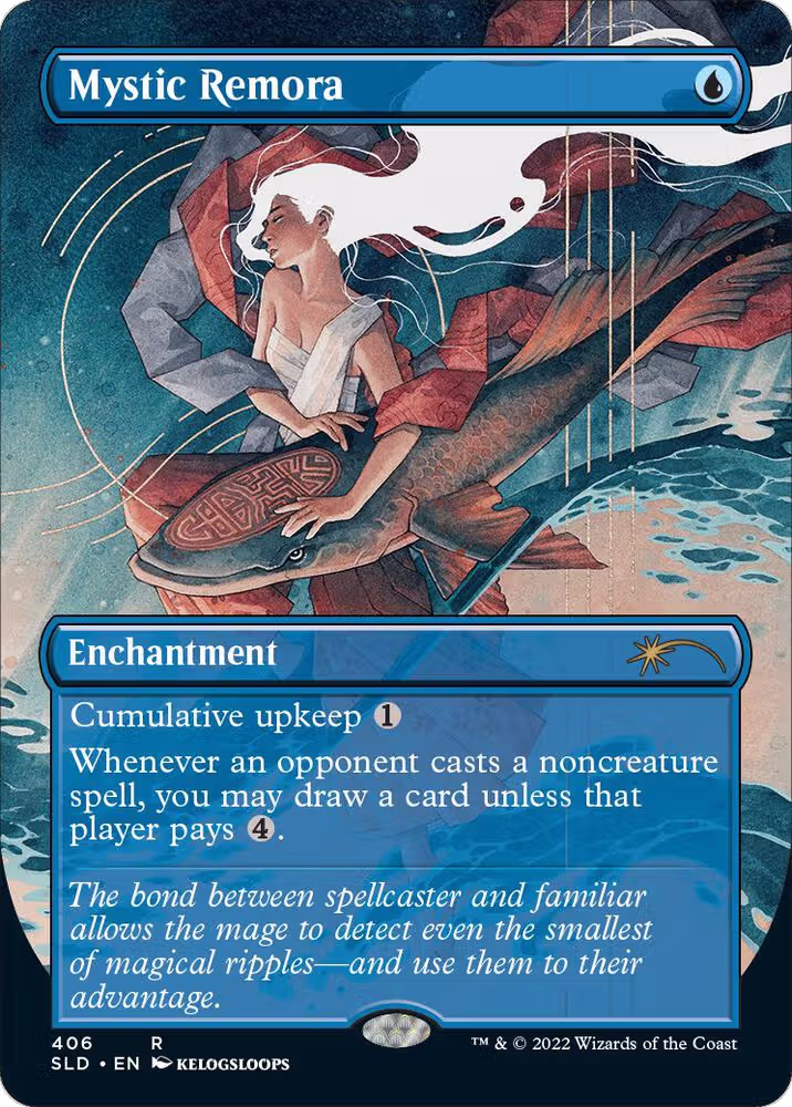 Mystic Remora (Borderless) (406), Secret Lair Drop Series — Magic card price
