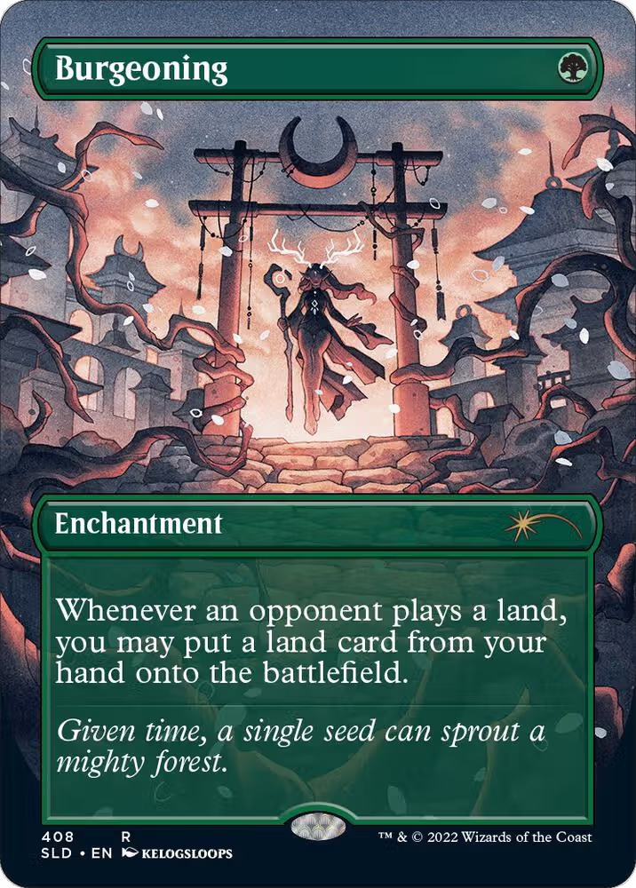Burgeoning (Borderless) (408), Secret Lair Drop Series — Magic card price