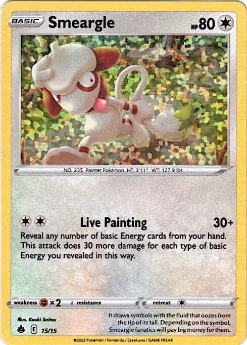 Smeargle - 15/15 (015/015), McDonald's Promos 2022 — Pokémon card price