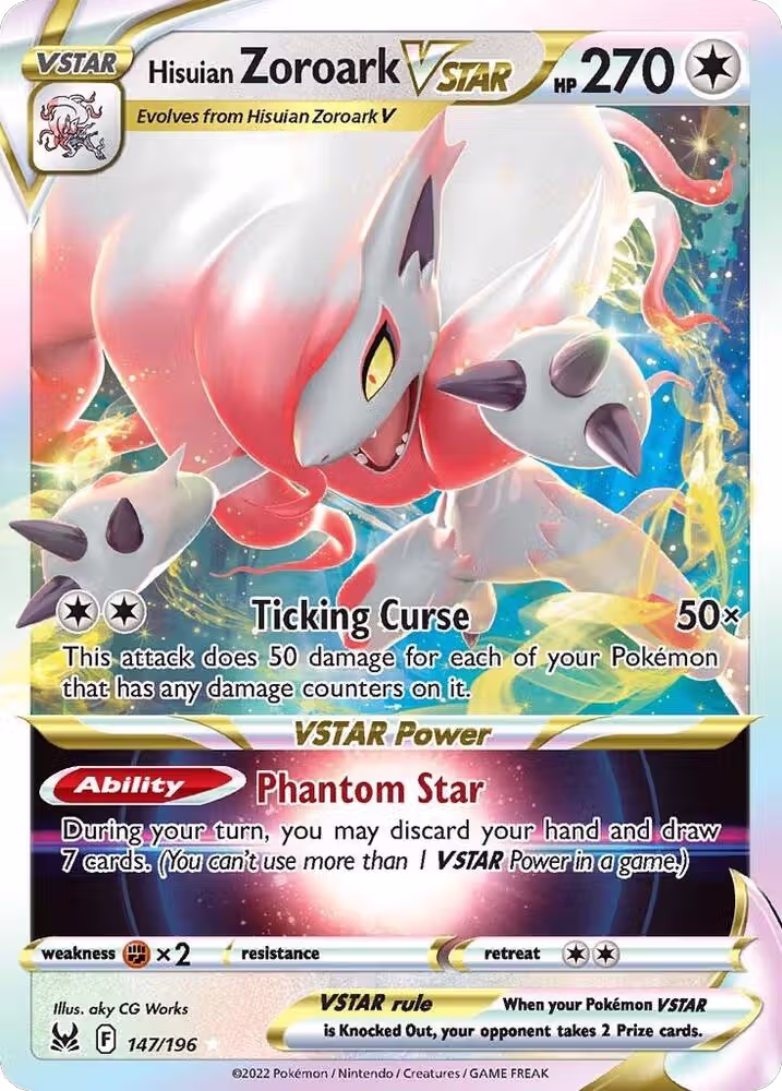 Hisuian Zoroark VSTAR (147/196), Lost Origin — Pokémon card price