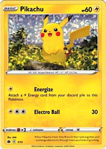 Pikachu - 7/15 (007/015), McDonald's Promos 2022 — Pokémon card price