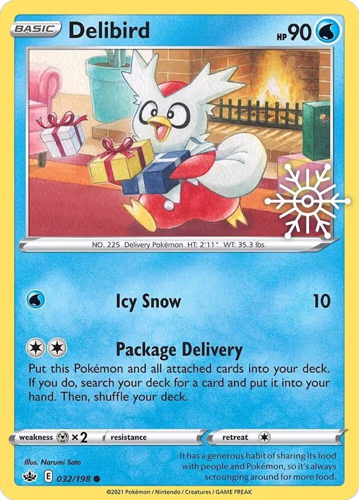 Delibird - 032/198 (Holiday Calendar) (032/198), Miscellaneous Cards & Products — Pokémon card price