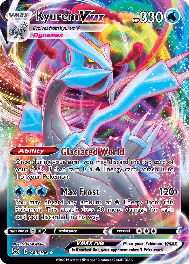 Kyurem VMAX (049/196), Lost Origin — Pokémon card price