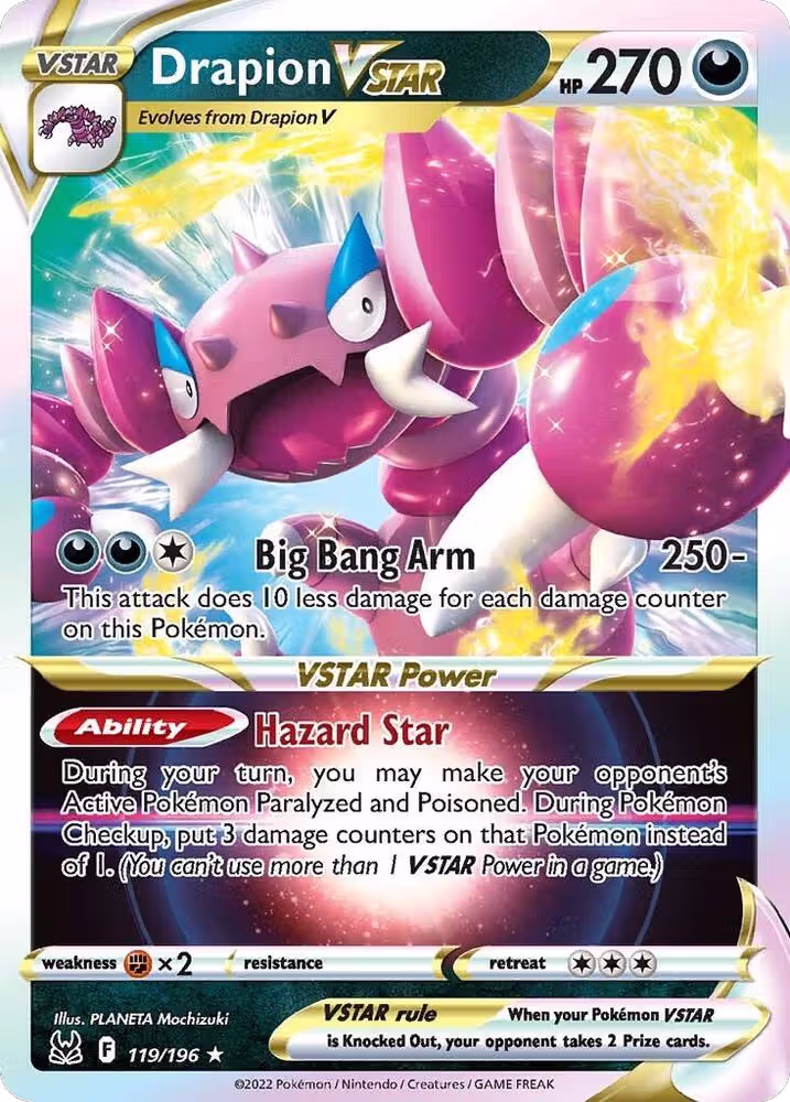 Drapion VSTAR (119/196), Lost Origin — Pokémon card price