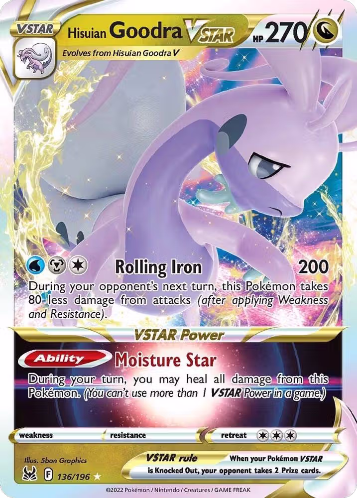 Hisuian Goodra VSTAR (136/196), Lost Origin — Pokémon card price