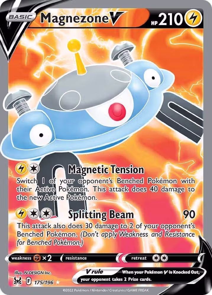 Magnezone V (Full Art) (175/196), Lost Origin — Pokémon card price