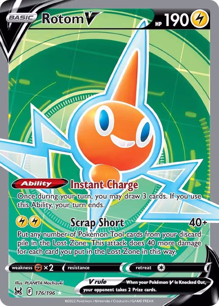 Rotom V (Full Art) (176/196), Lost Origin — Pokémon card price