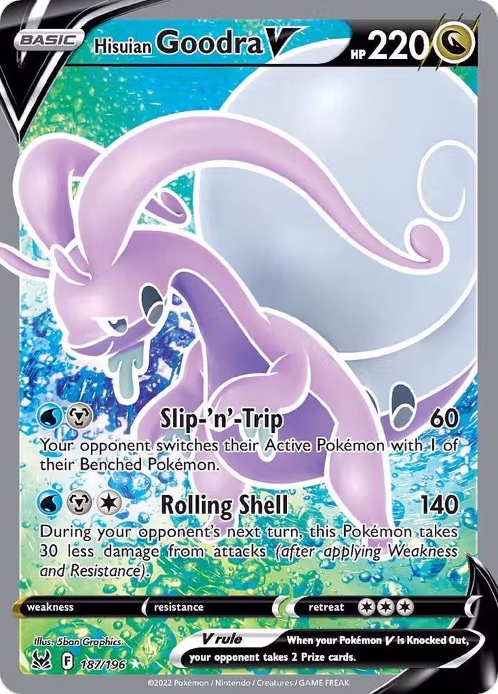 Hisuian Goodra V (Full Art) (187/196), Lost Origin — Pokémon card price