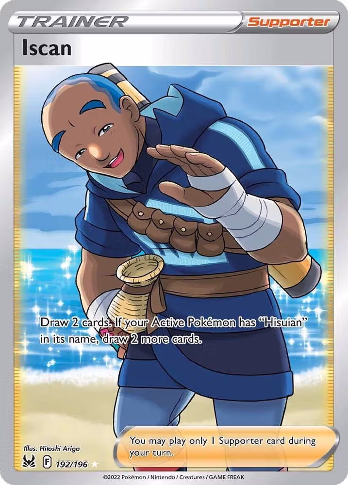 Iscan (Full Art) (192/196), Lost Origin — Pokémon card price