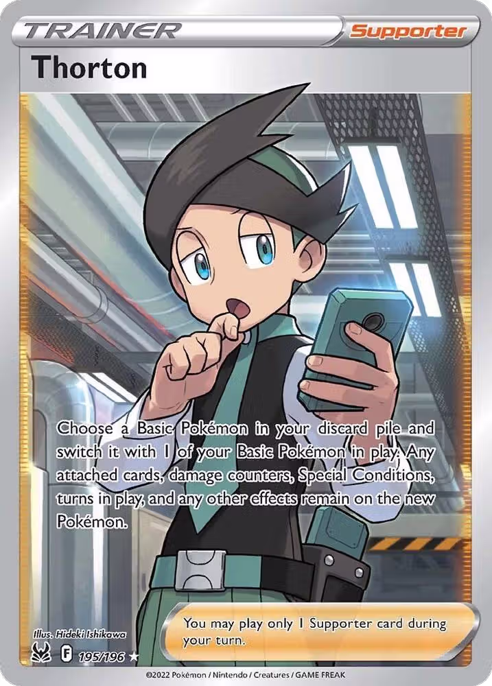 Thorton (Full Art) (195/196), Lost Origin — Pokémon card price