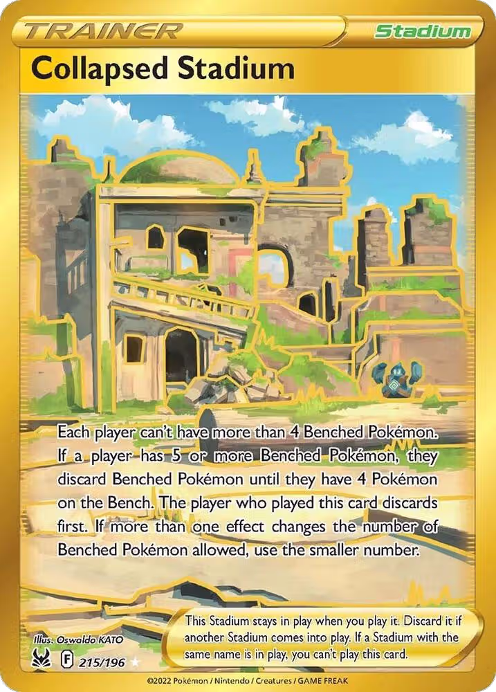 Collapsed Stadium (Secret) (215/196), Lost Origin — Pokémon card price