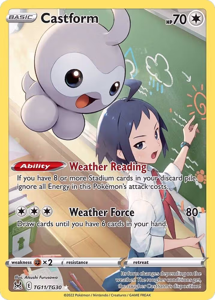 Castform (TG11/TG30), Lost Origin Trainer Gallery — Pokémon card price