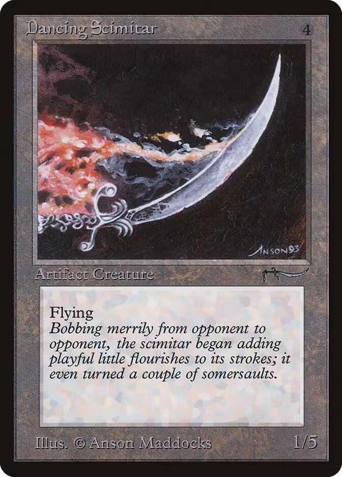 Dancing Scimitar, Arabian Nights — Magic card price