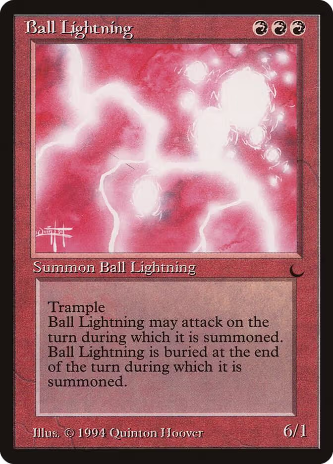 Ball Lightning, The Dark — Magic card price