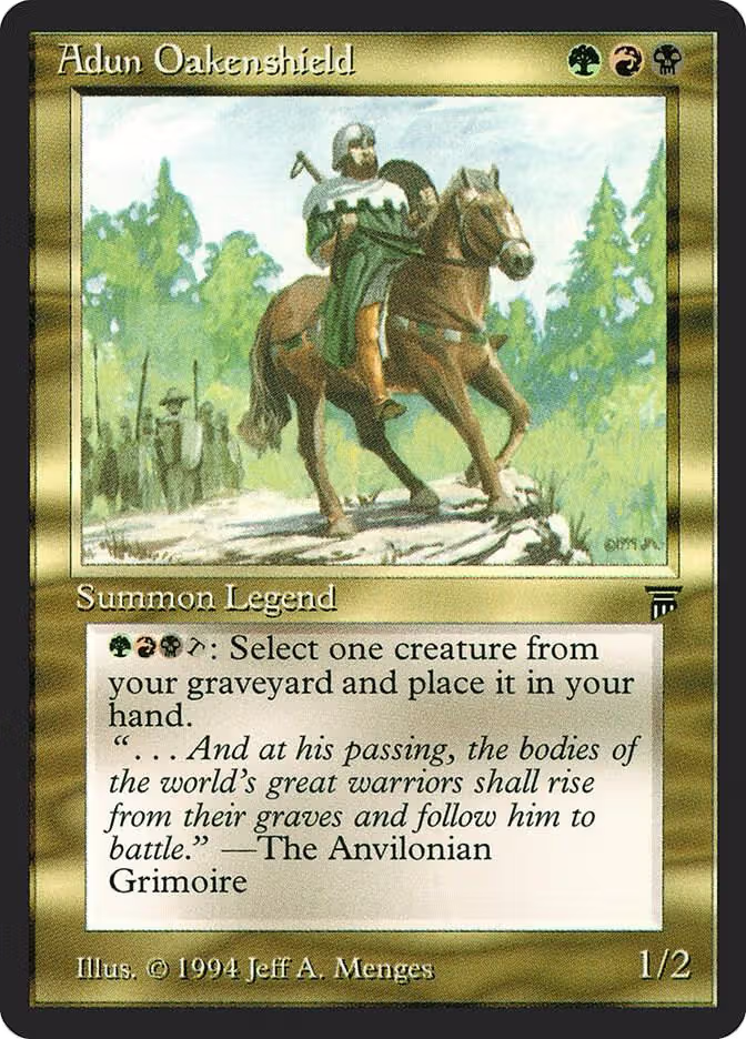 Adun Oakenshield, Legends — Magic card price