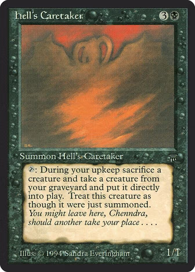 Hell's Caretaker, Legends — Magic card price