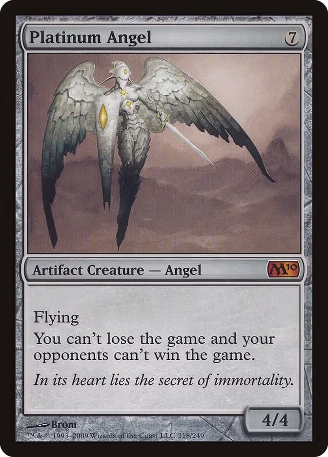 Platinum Angel (218), Magic 2010 (M10) — Magic card price