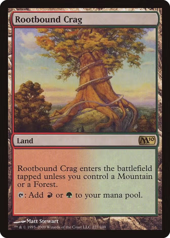 Rootbound Crag (227), Magic 2010 (M10) — Magic card price