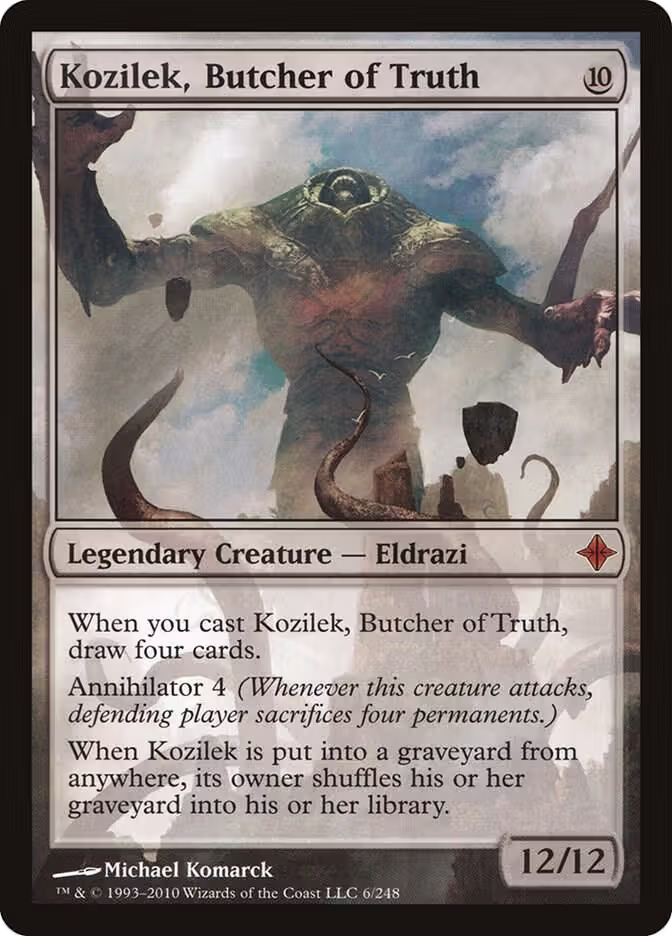 Kozilek, Butcher of Truth (6), Rise of the Eldrazi — Magic card price