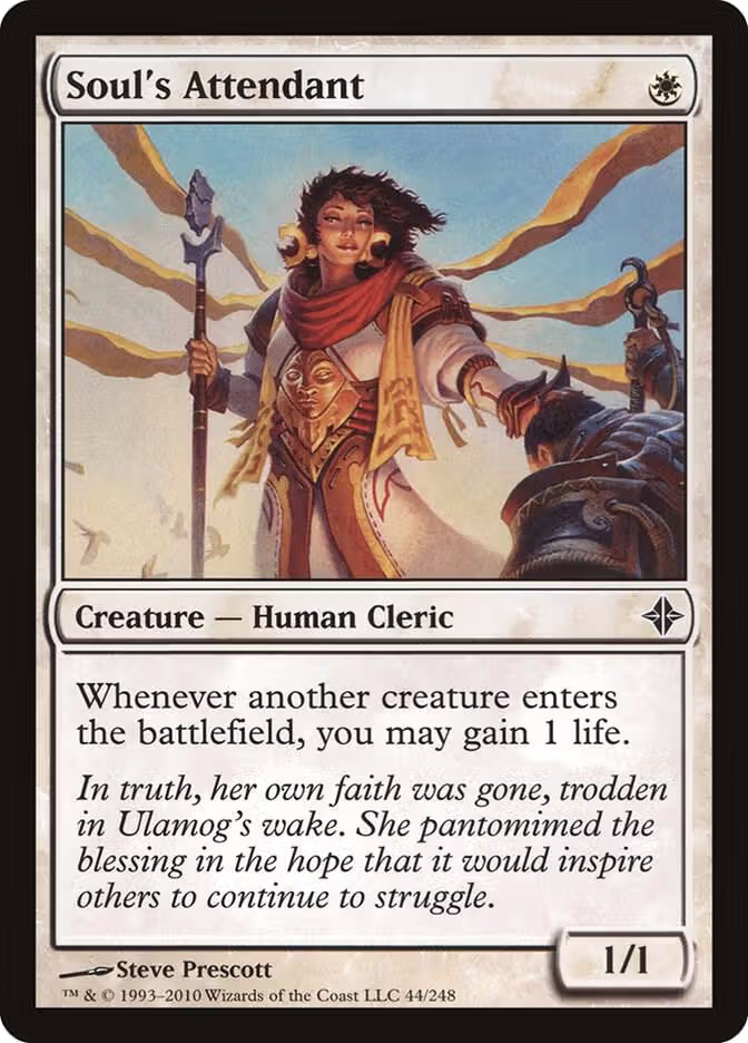 Soul's Attendant (44), Rise of the Eldrazi — Magic card price