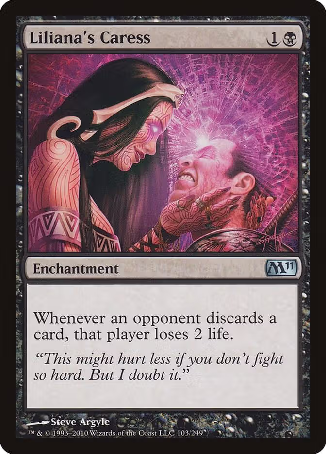 Liliana's Caress (103), Magic 2011 (M11) — Magic card price