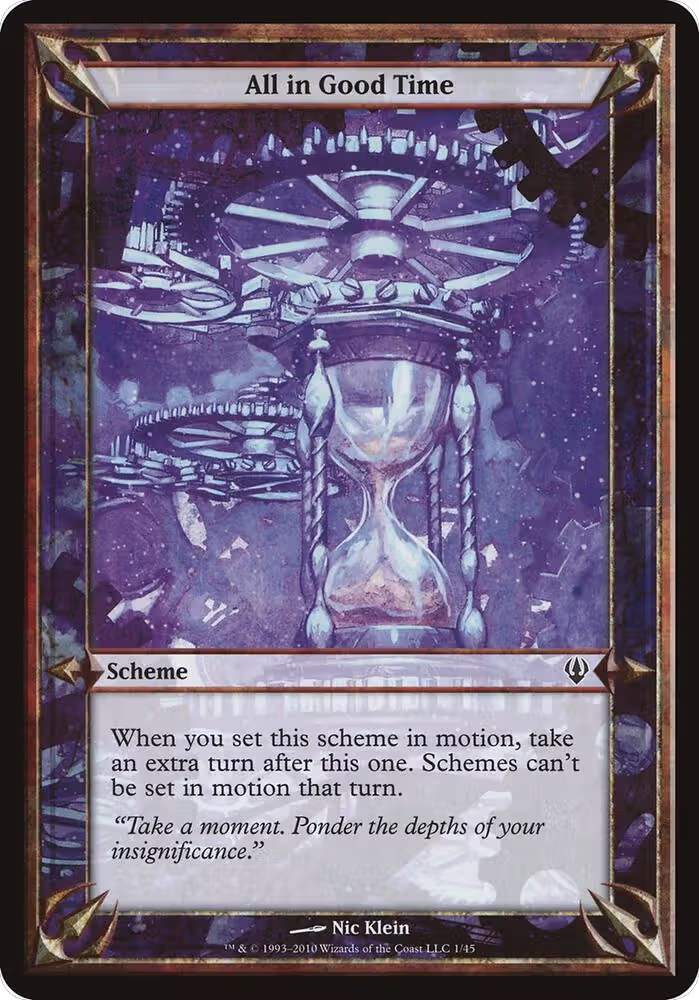 All in Good Time (Archenemy), Oversize Cards — Magic card price