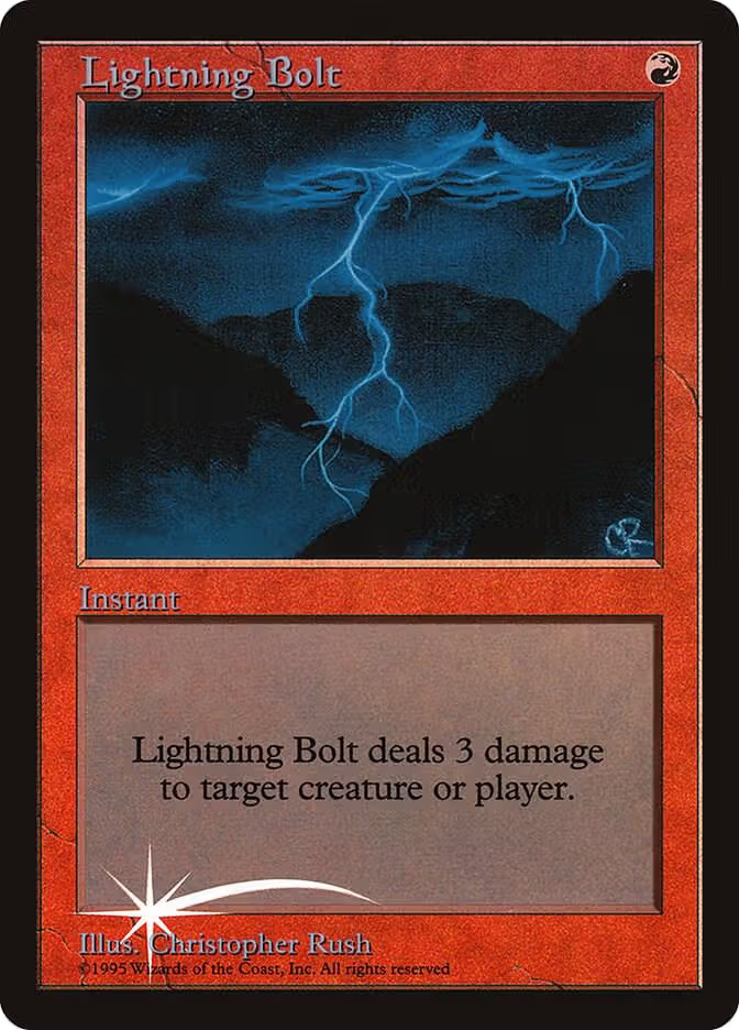 Lightning Bolt, Judge Promos — Magic card price