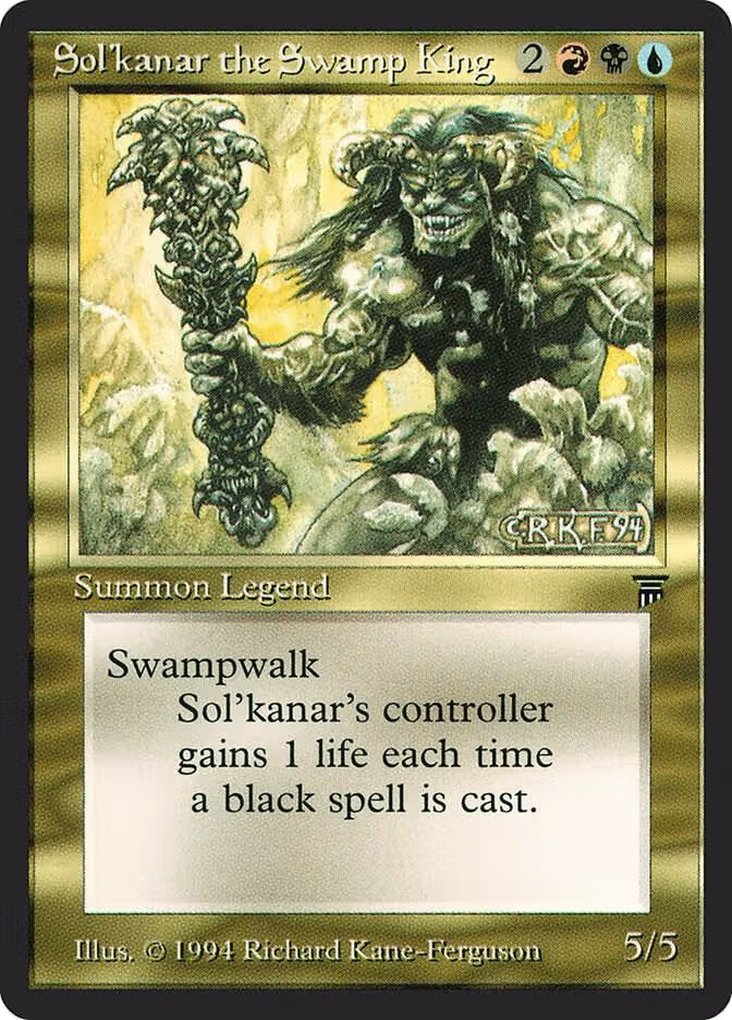 Sol'kanar the Swamp King, Legends — Magic card price