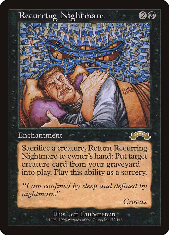 Recurring Nightmare (72), Exodus — Magic card price