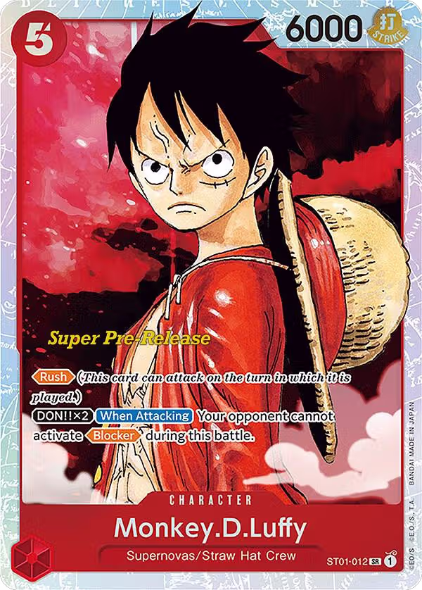 Monkey.D.Luffy (012) (ST01-012), Super Pre-Release Starter Deck 1: Straw Hat Crew — One Piece card price