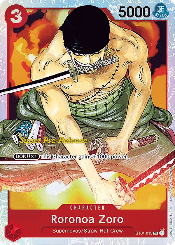 Roronoa Zoro (ST01-013), Super Pre-Release Starter Deck 1: Straw Hat Crew — One Piece card price