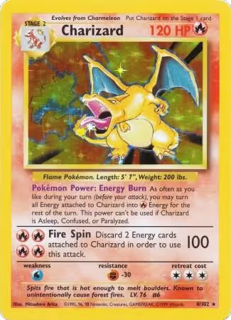 Charizard (004/102), Base Set — Pokémon card price