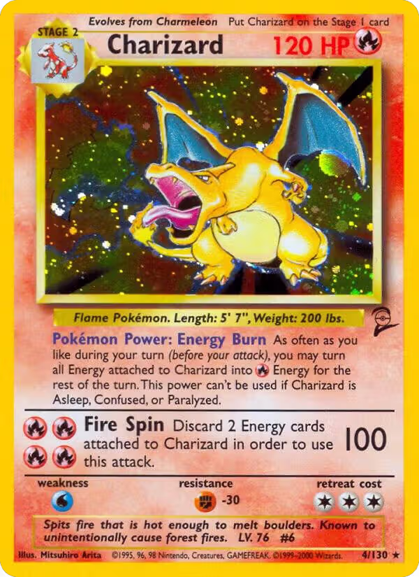 Charizard (004/130), Base Set 2 — Pokémon card price
