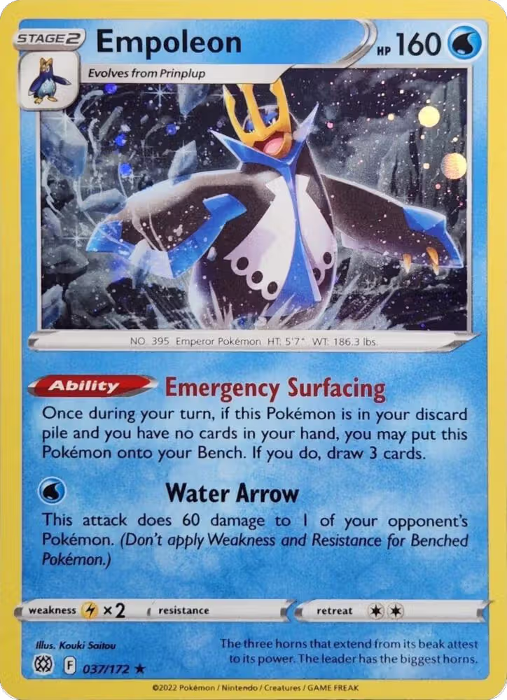 Empoleon - 037/172 (Cosmos Holo) (037/172), Miscellaneous Cards & Products — Pokémon card price
