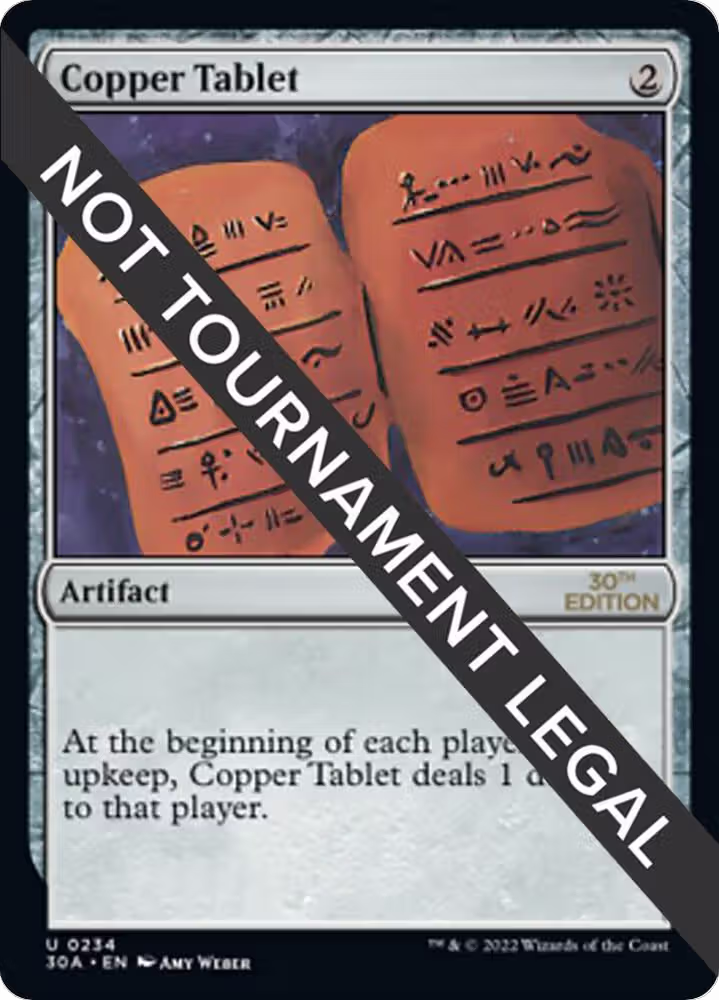 Copper Tablet (234), 30th Anniversary Edition — Magic card price