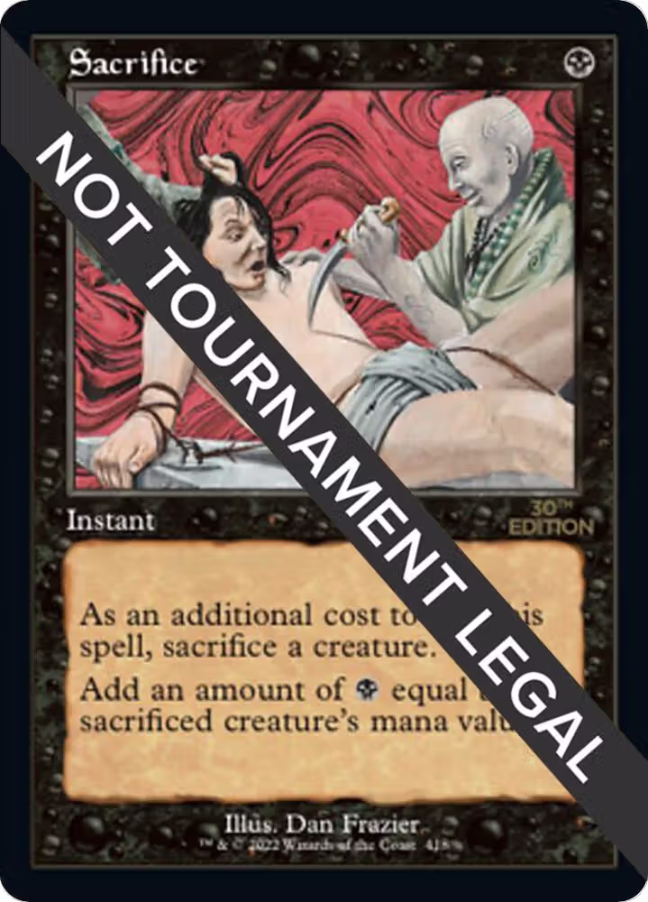 Sacrifice (Retro Frame) (418), 30th Anniversary Edition — Magic card price