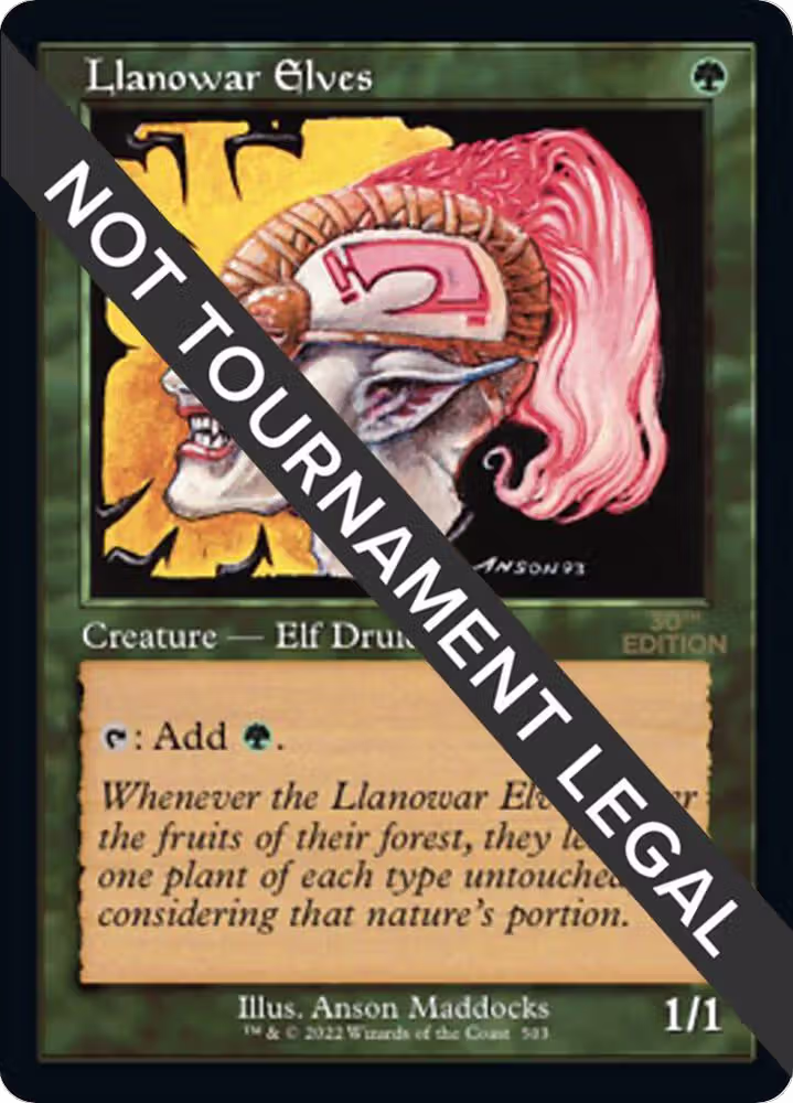 Llanowar Elves (Retro Frame) (503), 30th Anniversary Edition — Magic card price