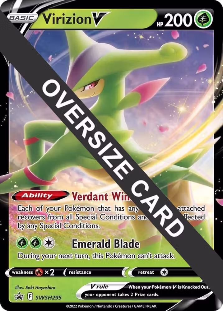 Virizion V - SWSH295 (SWSH295), Jumbo Cards — Pokémon card price