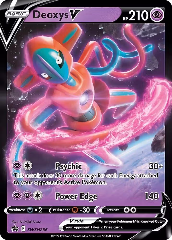 Deoxys V - SWSH266 (SWSH266), Sword & Shield Promo Cards — Pokémon card price