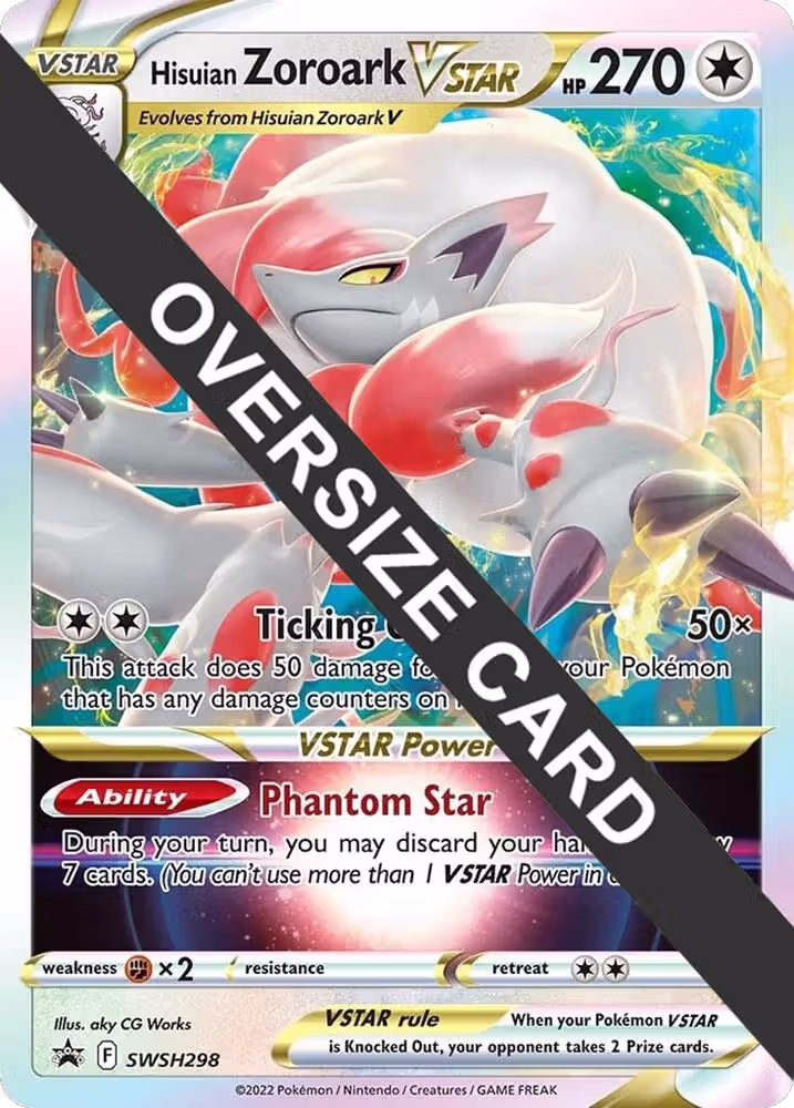 Hisuian Zoroark VSTAR - SWSH298 (SWSH298), Jumbo Cards — Pokémon card price