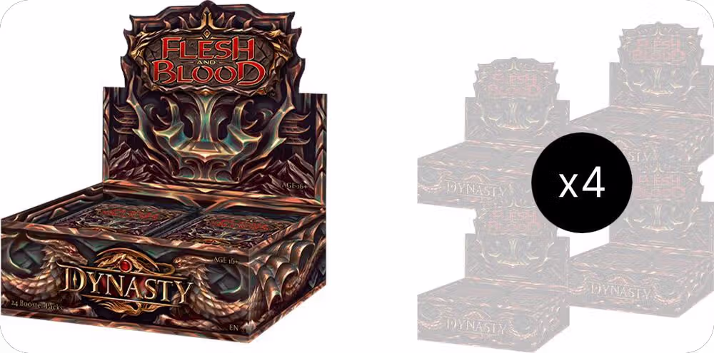 Dynasty Booster Box Case, Dynasty — Flesh & Blood sealed product price