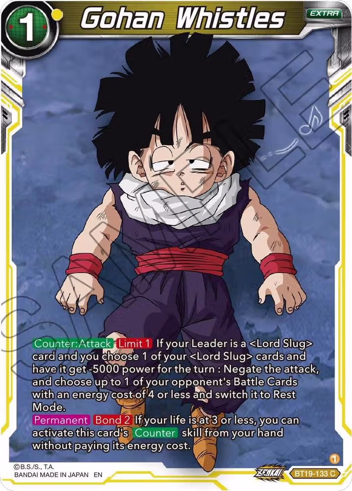 Gohan Whistles (BT19-133), Fighter's Ambition — DB Super card price