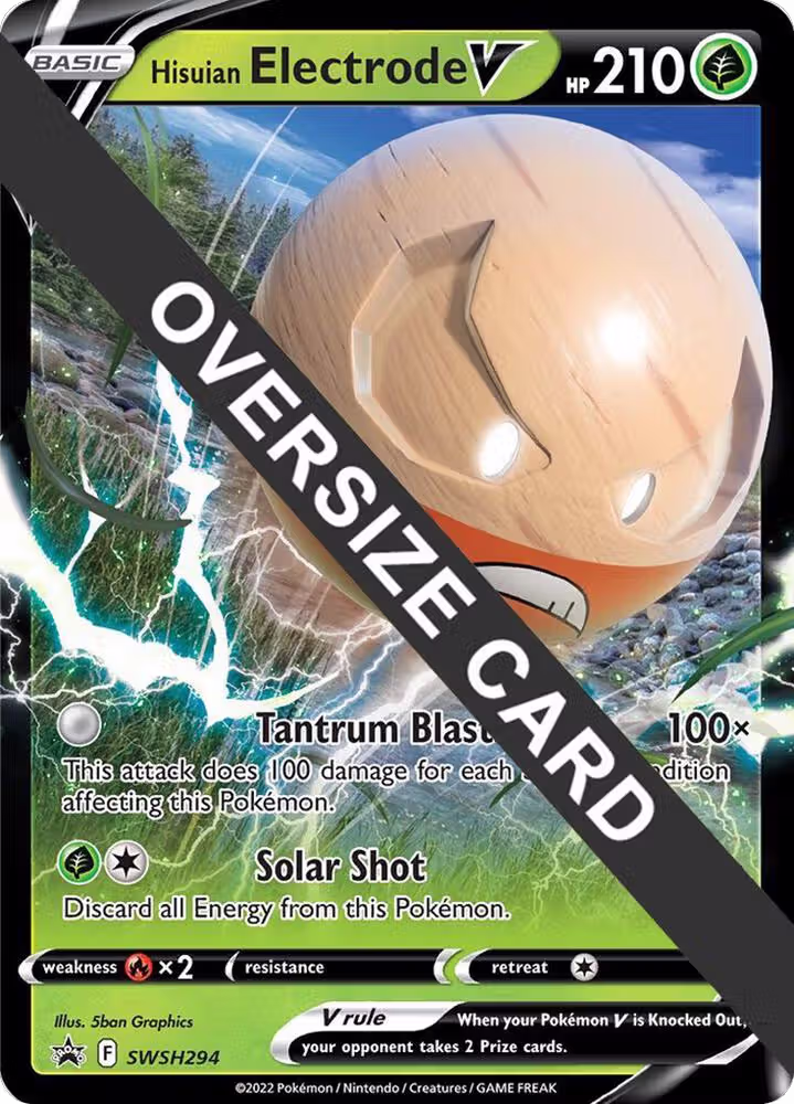 Hisuian Electrode V - SWSH294 (SWSH294), Jumbo Cards — Pokémon card price