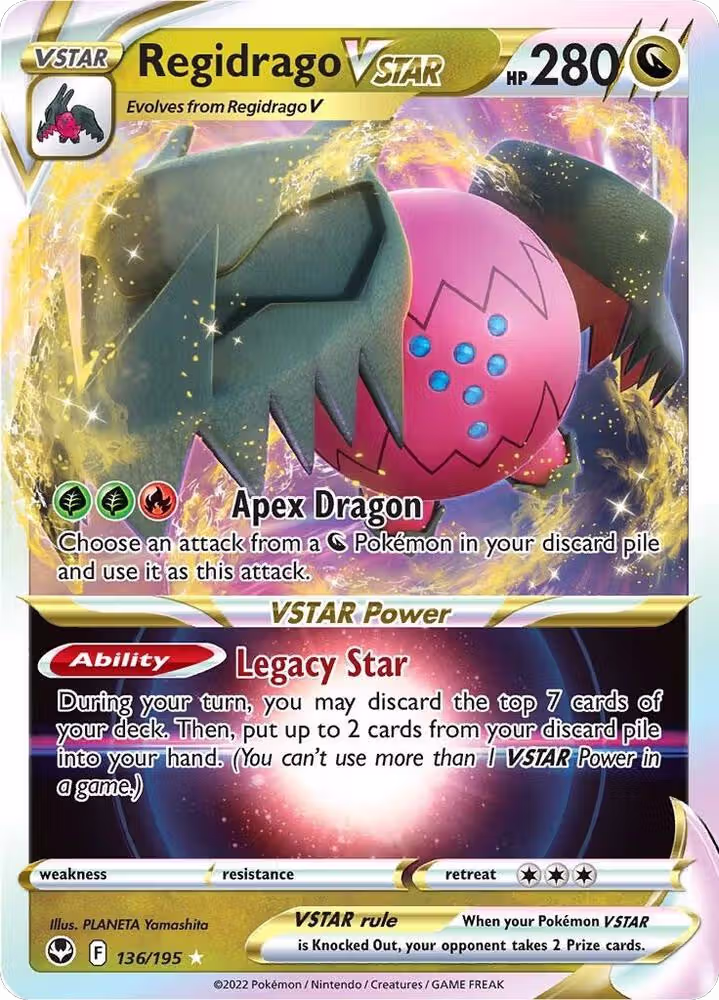Regidrago VSTAR (136/195), Silver Tempest — Pokémon card price