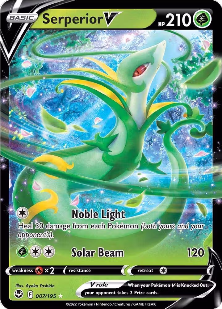 Serperior V (007/195), Silver Tempest — Pokémon card price